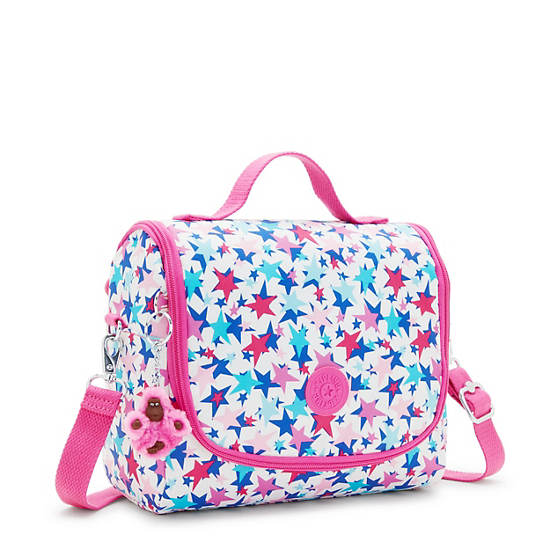 Kipling New Kichirou Printed Lunch Bag Väska Rosa | SE 1057UZ